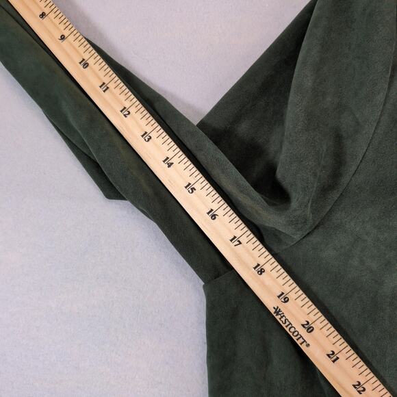 Cato Green Microfiber Suede 4-Button Blazer Jacket Women's Plus Size 22W Stretch - Picture 9 of 10